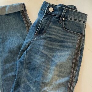 JACHS Girlfriend Dark Blue Boyfriend Jeans